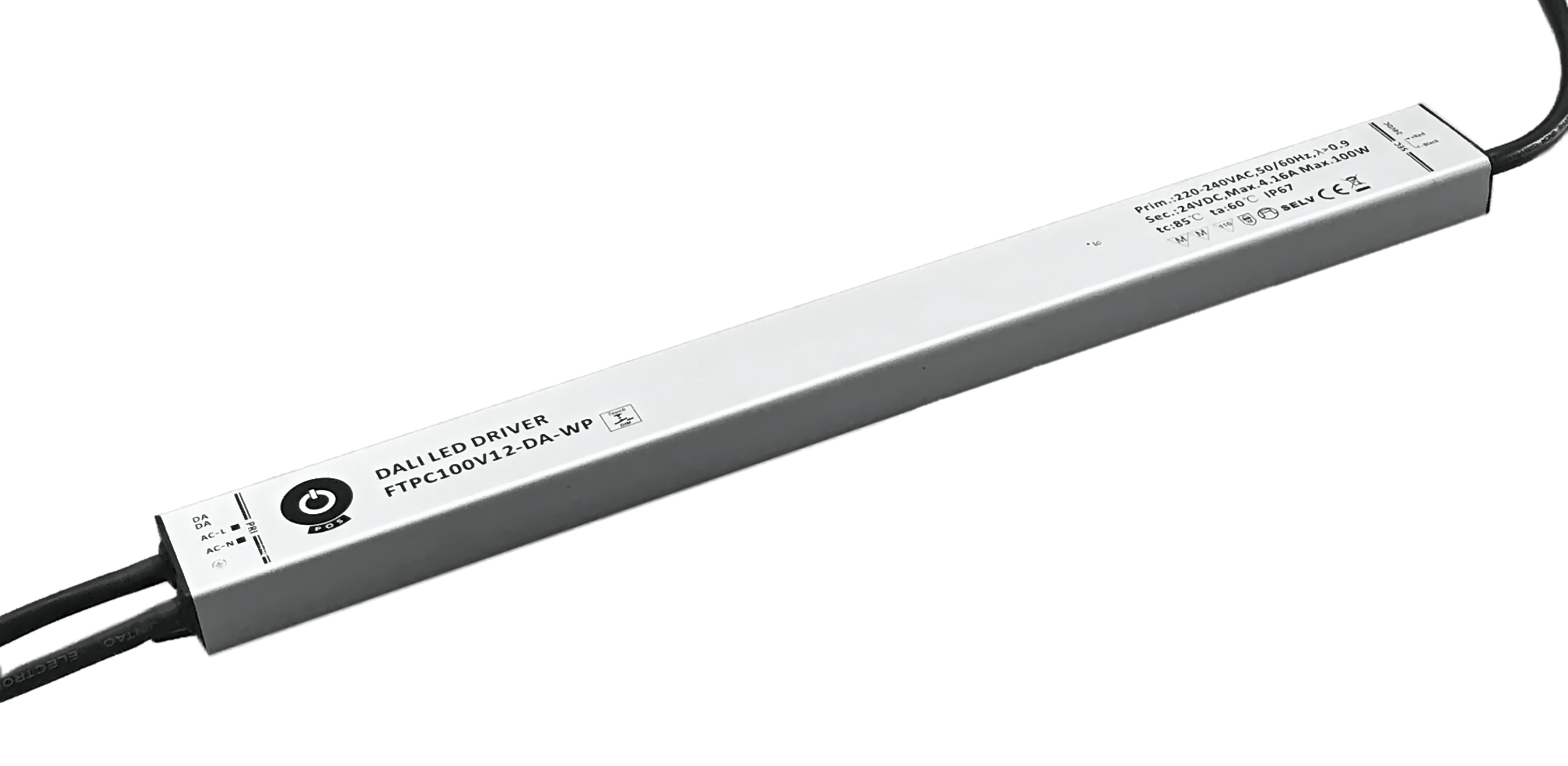 FTPC100V12-DA-WP POS Napěťový zdroj DALI-2 12V PUSH