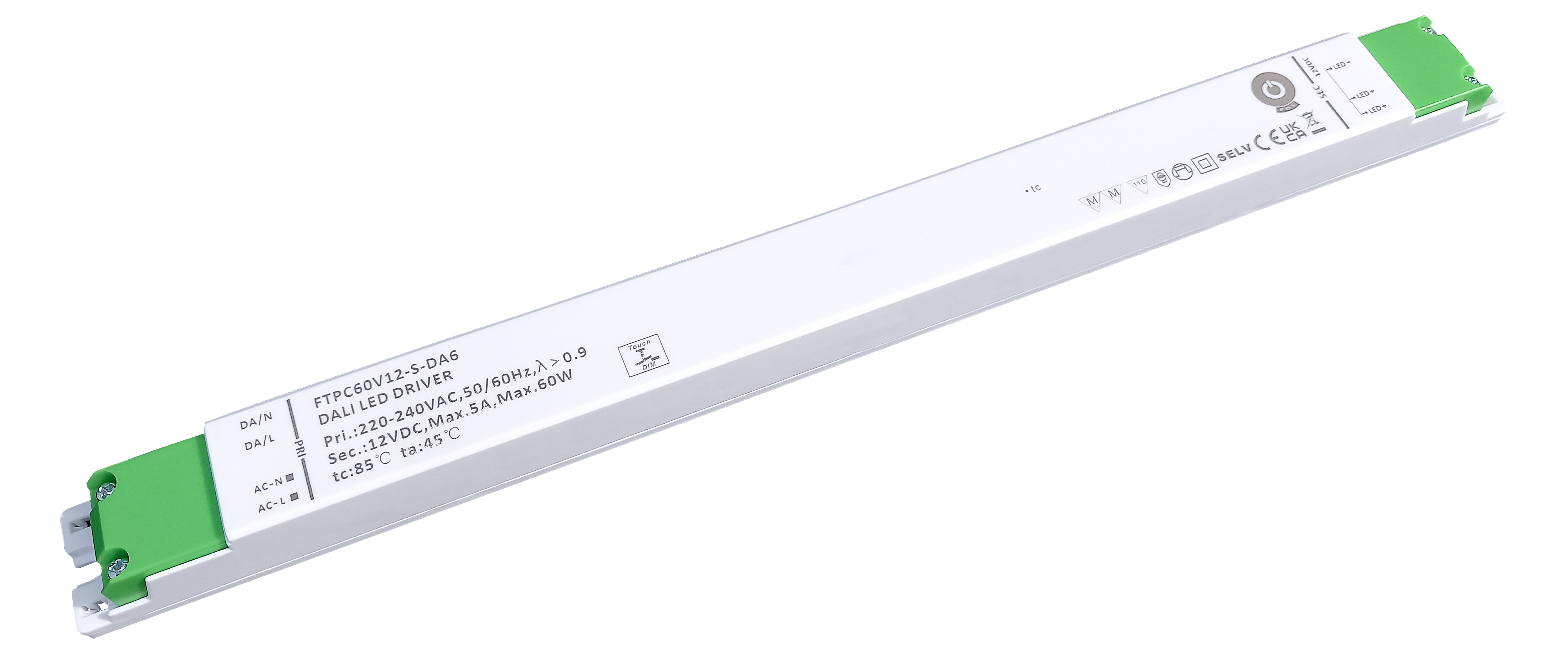 FTPC60V12-S-DA6 POS Napěťový zdroj DALI-2 12V PUSH