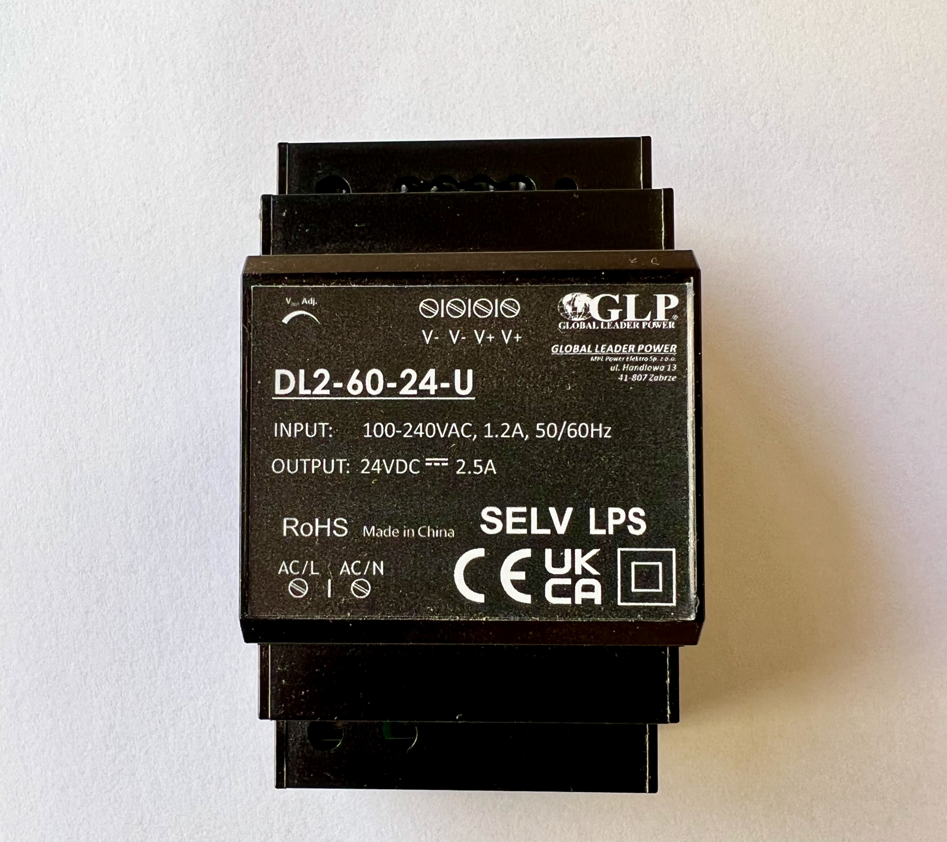 GLP DL2-60-24-U Zdroj na DIN 24V 60W 2.50A