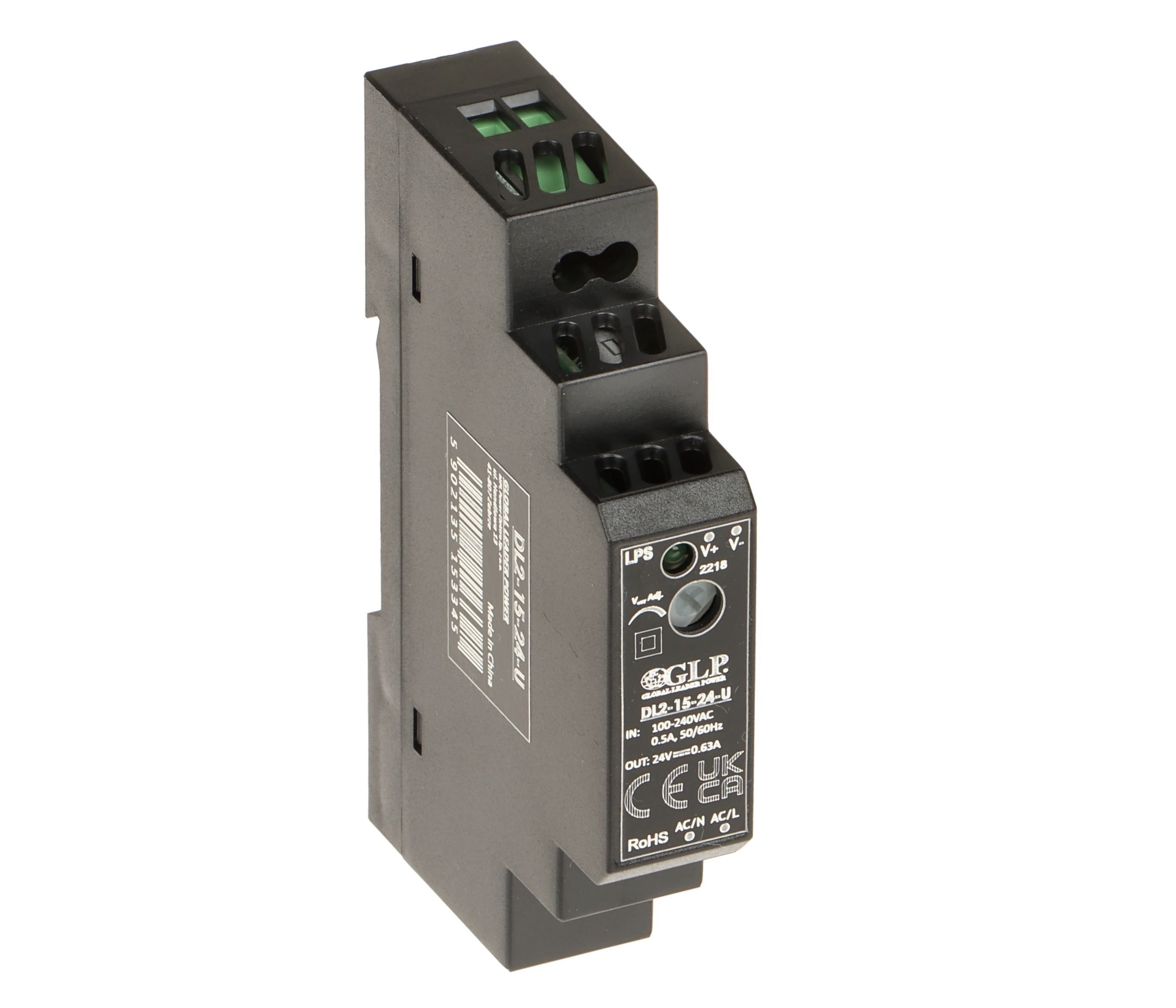 GLP DL2-15-24-U Zdroj na DIN 24V 15W 0.63A