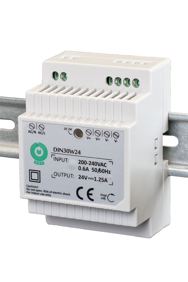 POS DIN30W24 Zdroj na DIN 24V 30W 1.25A