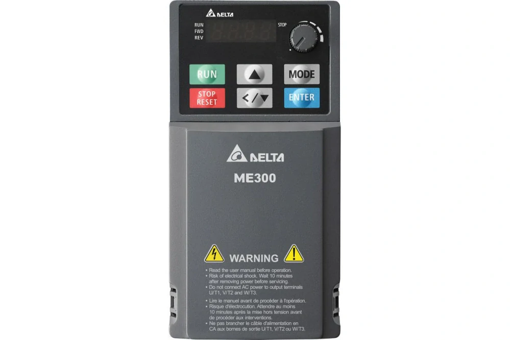 DELTA VFD9A0ME43AFSAA Frekvenční měnič 3.7kW 9A 460V 3fáze IP20 EMI STO SIL2