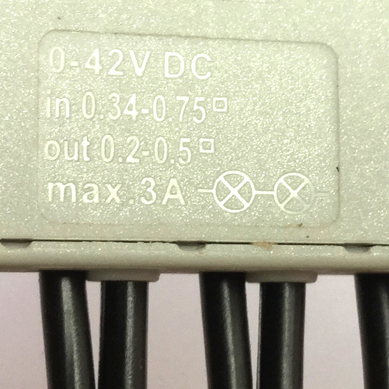 1IN6OUTCC Konektor proudový IN42V 3A 0.75mm2