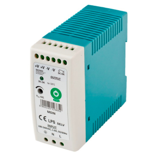 MDIN60W24 POS Zdroj na DIN 24V 60W 2.50A
