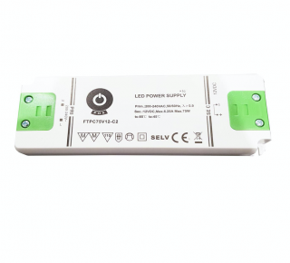 FTPC75V12-C2 POS Napěťový zdroj 75W 12V 6.25A IN-EU